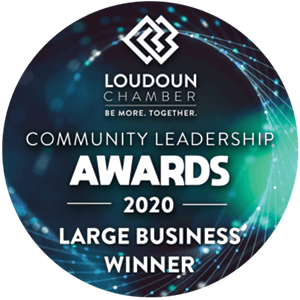 Loudoun Chamber of Commerce, large business winner community leadership awards for 2020