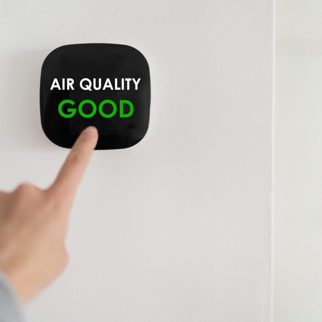 Air quality reader says good